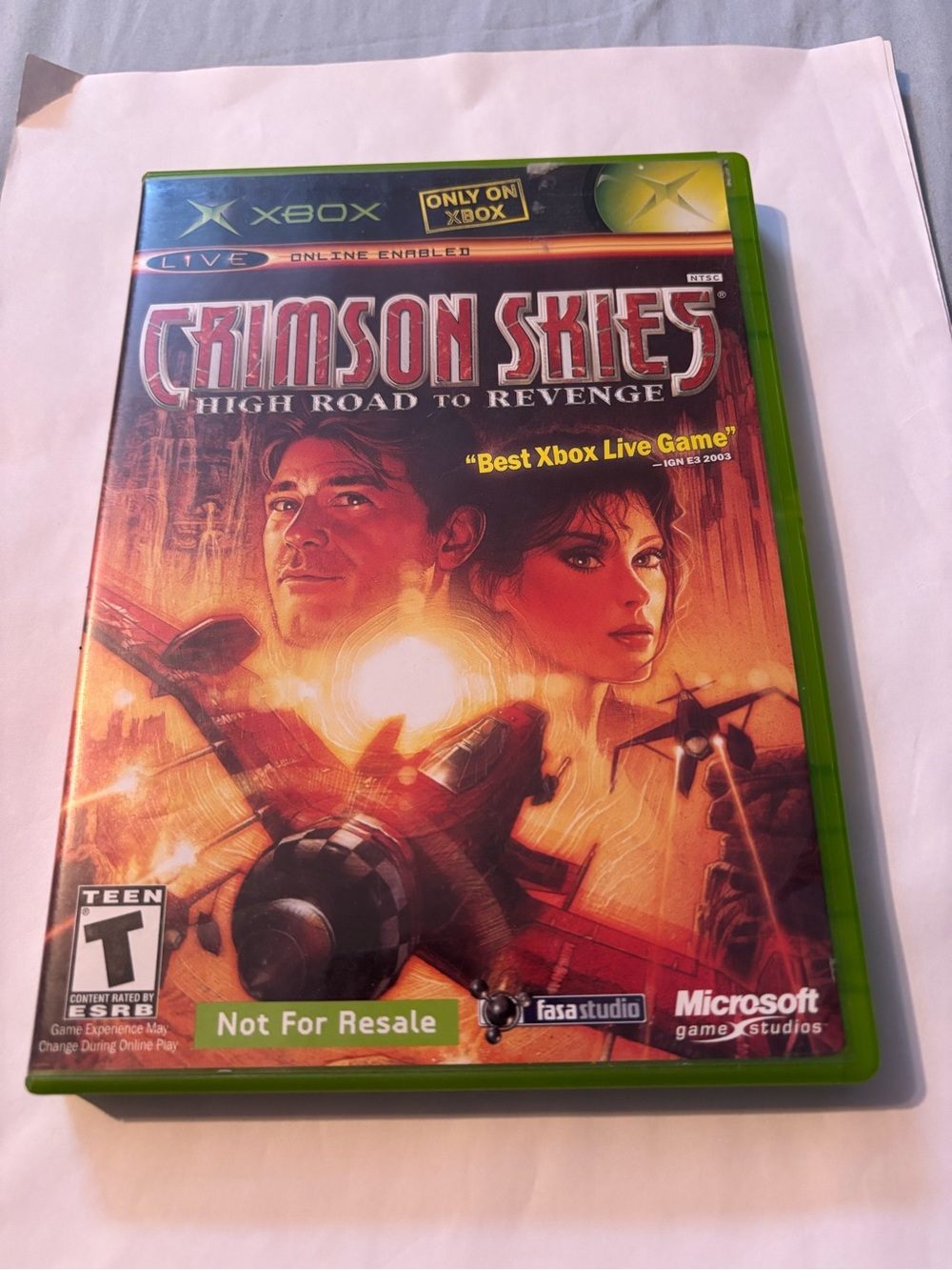 Xbox Crimson Skies CIB